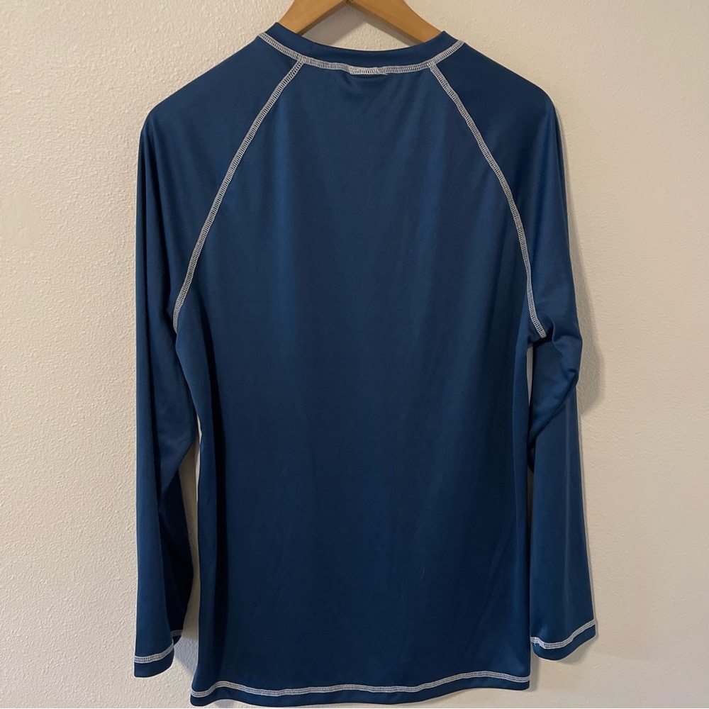 Seattle Kraken Calhoun NHL Long Sleeve Performance Pullover Blue White-Medium - Picture 3 of 9